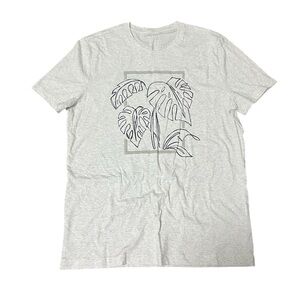 EUC Banana Republic Eco Graphic T-Shirt in Heather Gray/Black